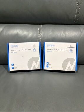 New in Box Travel Power Strip for Cruise Ship/Hottel – White/Blue